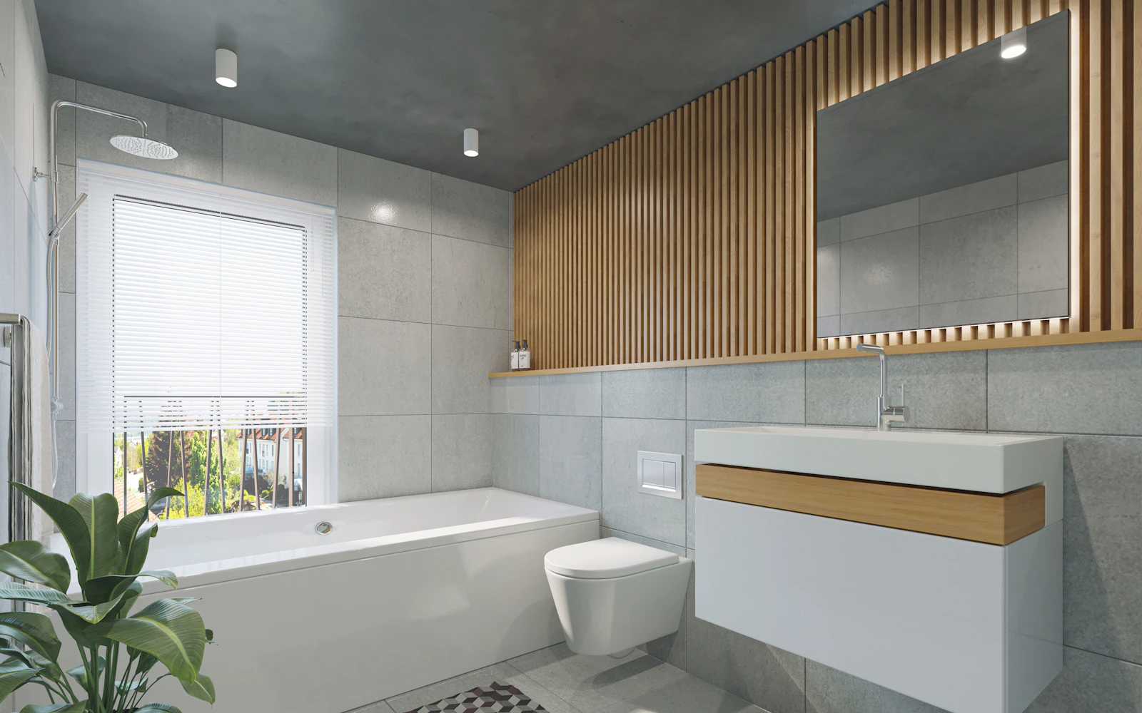Salle de bain rénovée adaptée à un projet de rénovation à Nantes