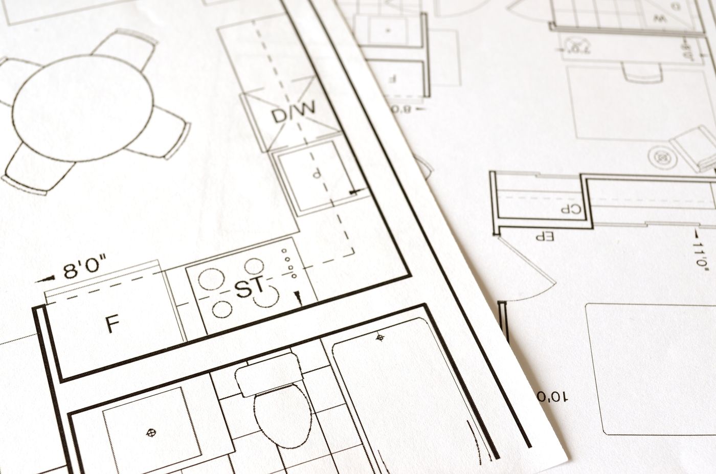 Plans de logement utilisés pour préparer une rénovation