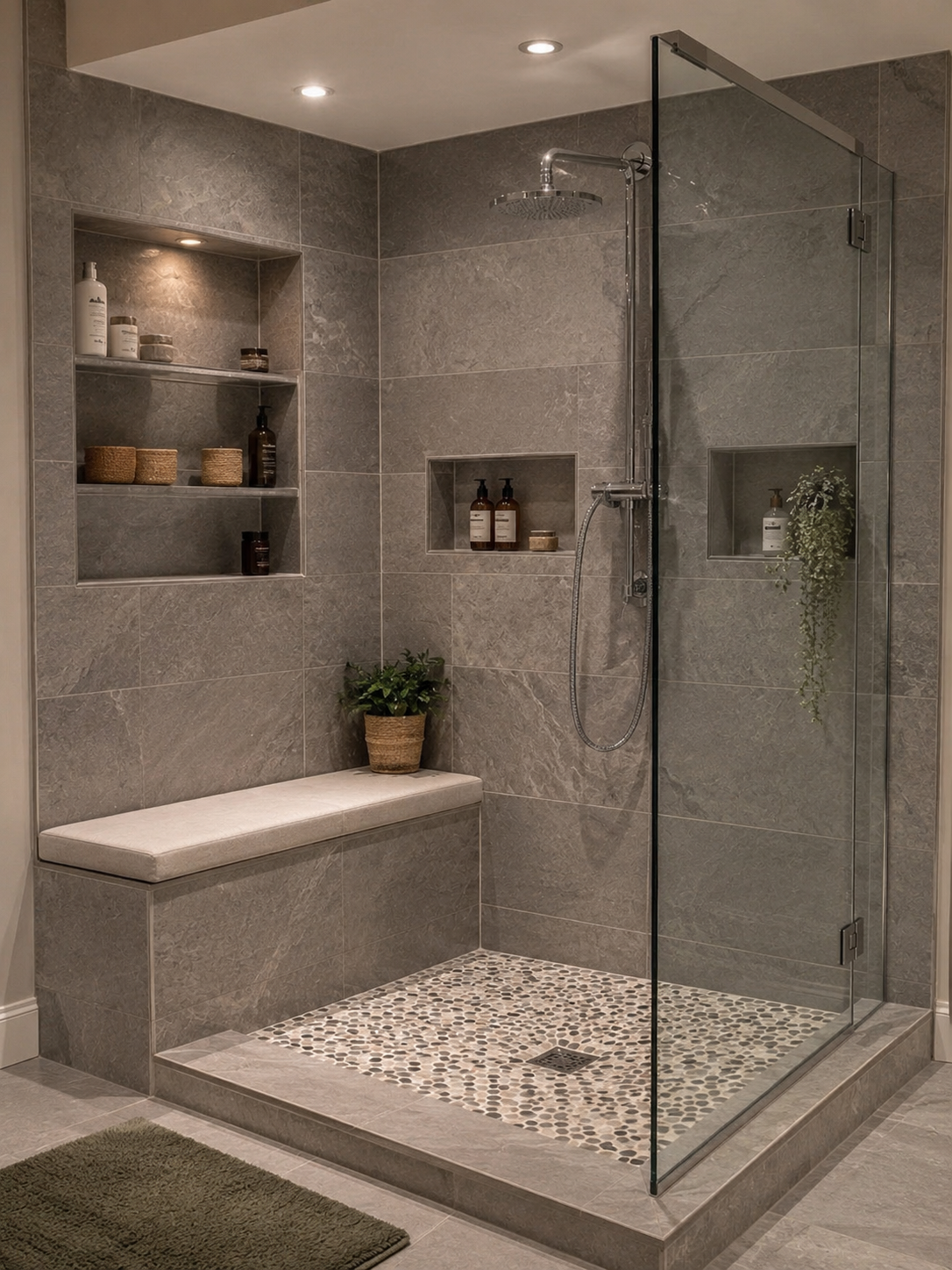 Salle de bain rénovée pour illustrer un projet à Auray
